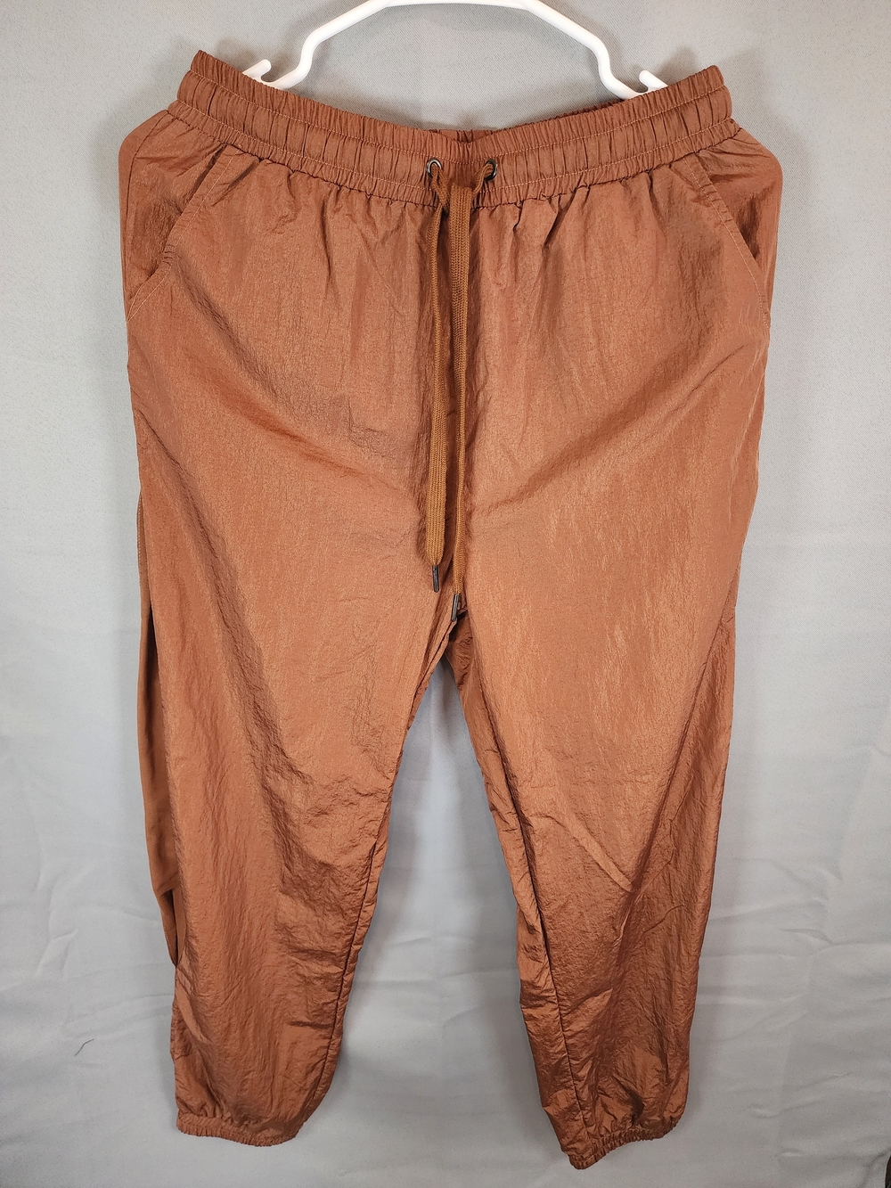 New In Men's Maybe Woman's Rust Brown Elastic-Waist Pants
